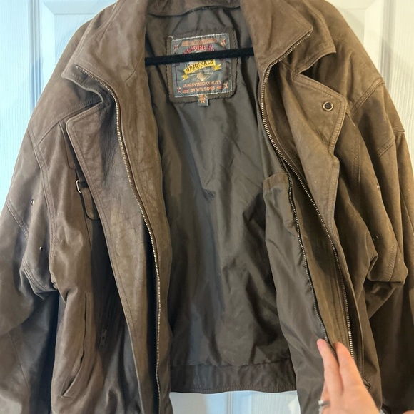 Wilson leather vintage adventure bound jacket mens size 2XL - Picture 10 of 11